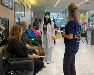 Ação do Dia Mundial do Rim realizada no Eco Medical Center em Curitiba